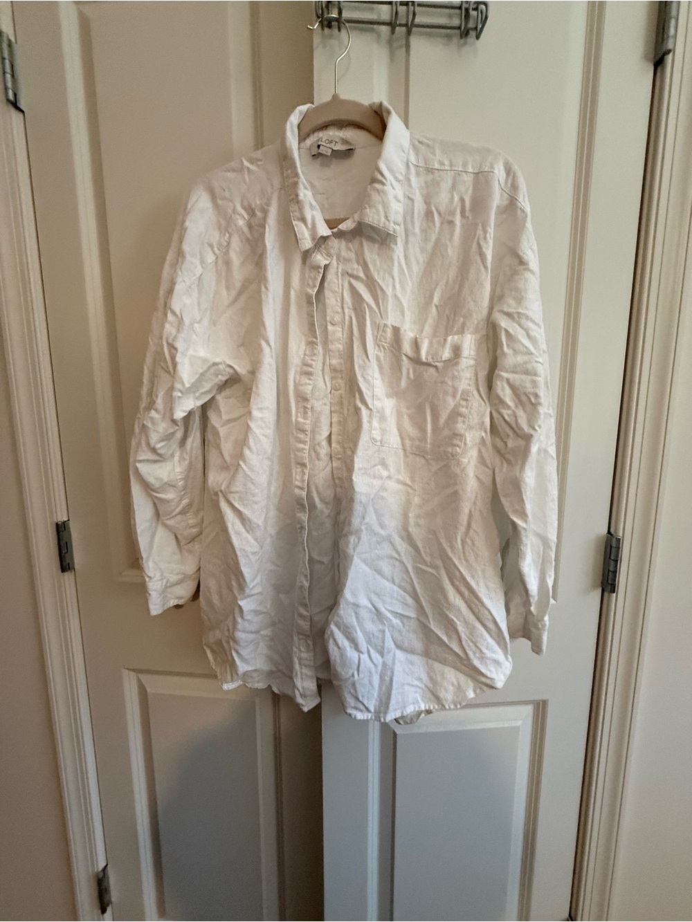 LOFT White Lightweight womens  Shirt
